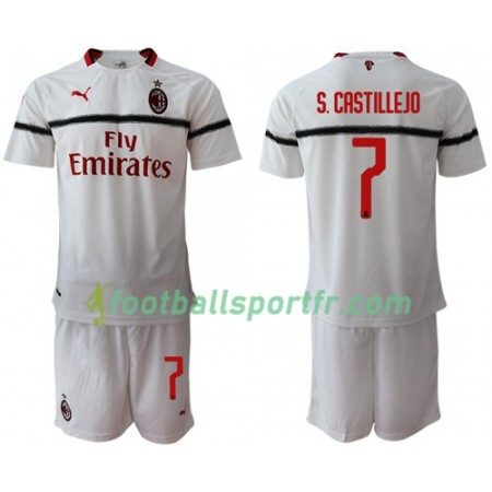 Tenue AC Milan S.Castillejo 7 Enfant Extérieur 2018-2019 Maillot de Foot